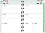 Blue Sky 2022-2023 Academic Year Weekly & Monthly Planner, 8.5" x 11", Frosted Flexible Cover, Wirebound, Laurel (131947-A23) - Image 2